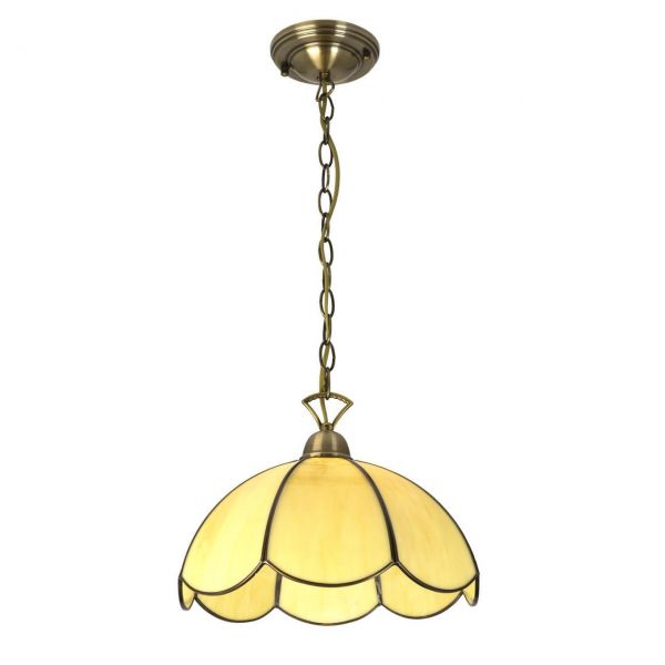 Citilux Poznań CL443111 Stained glass pendant lamp Bronze