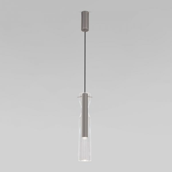 LED pendant lamp with glass shade 50253/1 LED graphite
