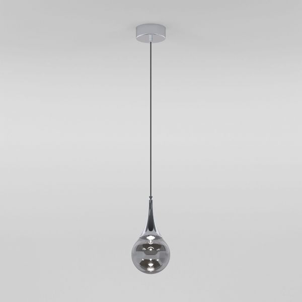 LED pendant lamp with glass shade 50256/1 LED smoked