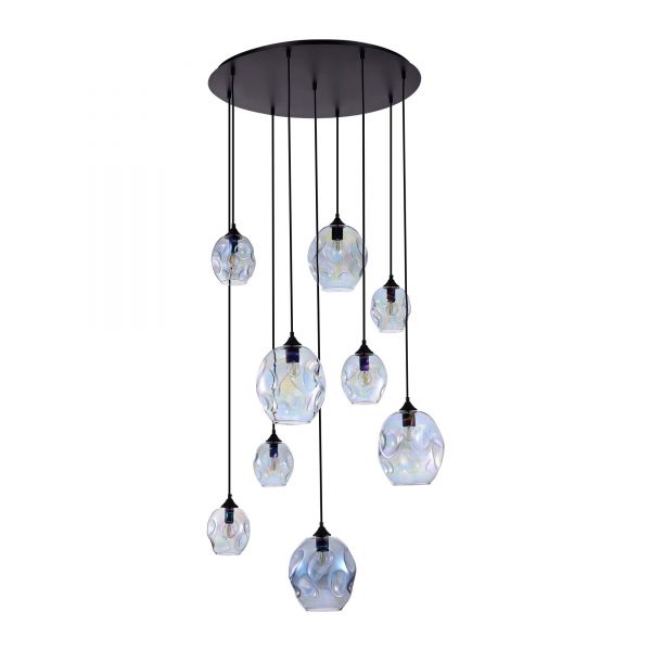 SL1188.403.09 Hanging chandelier ST-Luce Black/Rainbow E14/E27 5+4*40W